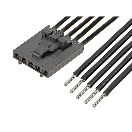 Molex Wire Connector, 22 AWG Max, Black, Polyester Alloy Insulation, 600 V, 3 A 2162711054